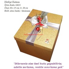 HEDİYE KUTUSU (G024)  SÜSLENMİŞ KUTU