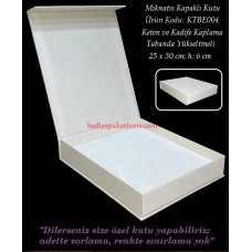 PORTFOLYO KUTU (KTBE004) KETEN ve KADİFE KAPLAMA