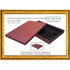 HEDİYE KUTUSU (KTBD001)   KETEN KAPLAMA