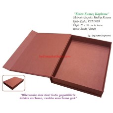 PORTFOLYO KUTU (KTBD003) KETEN KAPLAMA