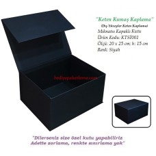 MIKNATIS KAPAKLI KUTU (KTSİ001) KETEN KAPLAMA