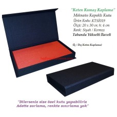 MIKNATIS KAPAKLI KUTU (KTSİ019) KETEN KAPLAMA