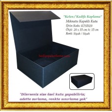 MIKNATIS KAPAKLI KUTU (KTSİ020) KETEN ve KADİFE KAPLAMA