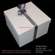 HEDİYE KUTUSU (B037) KURDELE BAĞCIKLI